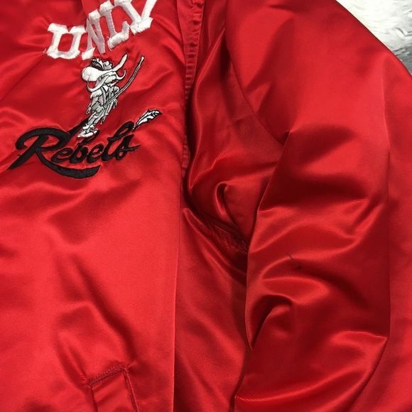 STARTER Jackets & Coats Unlv Rebels Satin Jacket Xxl With Spell Out
